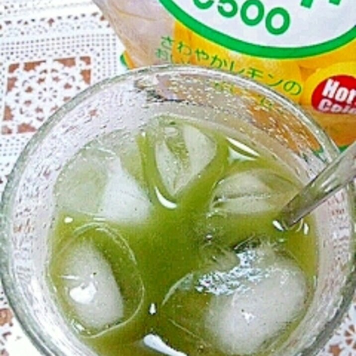 アイス☆青汁グリーンレモネード♪